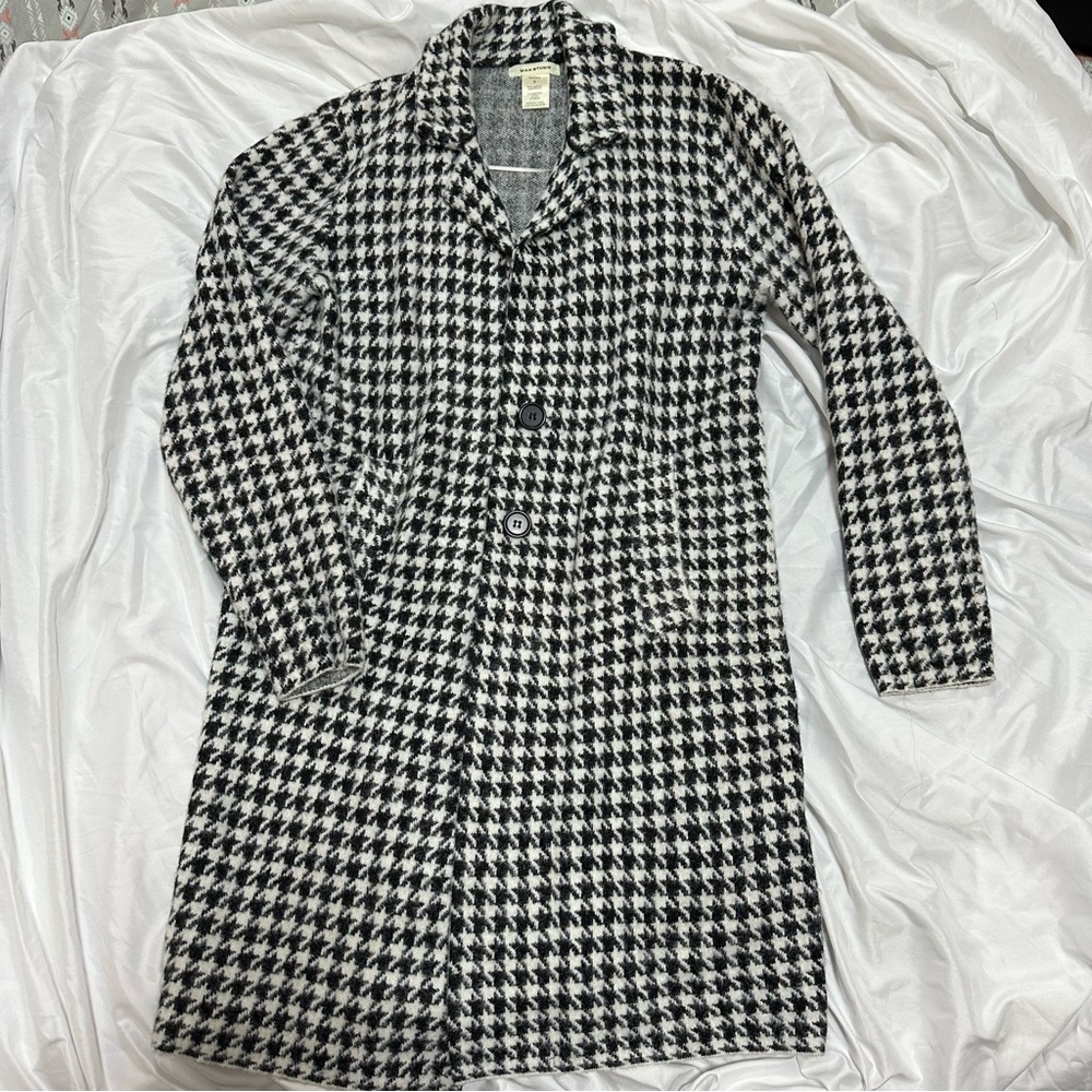 Max Studio Houndstooth Coat